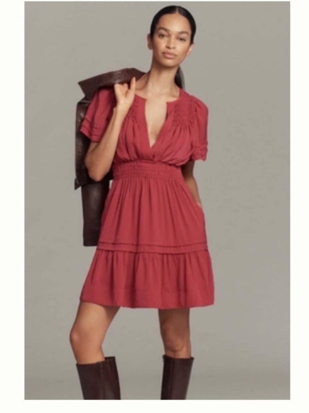 Anthropologie Somerset Silky Mini NWOT